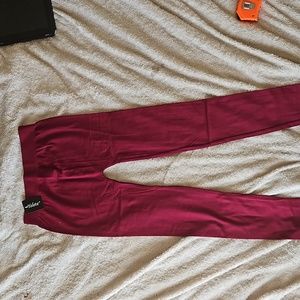 Yelete red seamless leggings OS